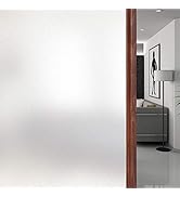 Privacy Window Film Frosted Non Adhesive Static Cling Glass Sticker for Home Office Security and ...