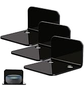 OAPRIRE Acrylic Floating Wall Shelves Set of 3, Drill Free with10 Piece Strong Tapes - Universal ...