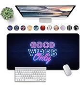 ALILANG Large Mouse Pad, Gaming Mouse Pad, Laptop Desk Mat Easy Gliding Mousepad with Stitched Ed...