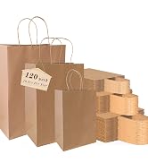 kraft paper bags 120pcs(40pcs Per Size)