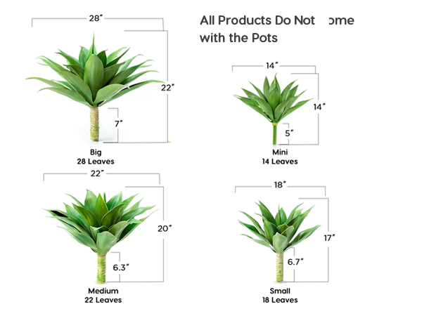 faux plants outdoor agave