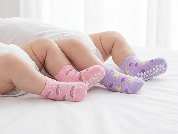 rainbow color socks