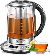Electric Tea Kettle, FOHERE Electric Kettle Temperature Control with 6 Presets, 2Hr Keep Warm, Re...