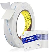 Double-Sided Removable Tape – 1" x 16.5 FT Heavy Duty PE Foam Mounting Tape with Adhesion Promote...