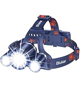 Blukar LED Headlamp, Super Bright Rechargeable Headlight Flashlight - 3 Lights 5 Modes,Zoomable,S...