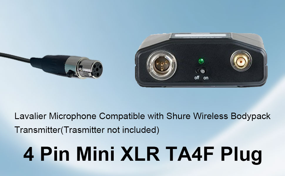 4 Pin Mini XLR TA4F Plug