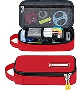 ECHSRT Large Pencil Case, Aesthetic Pen Pouch with Big Capacity, Minimalist Portable Stationery B...