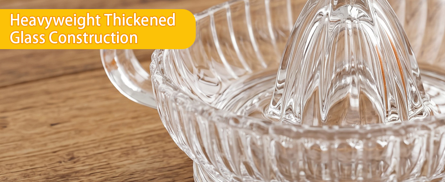 heavyweight glass citrus reamer