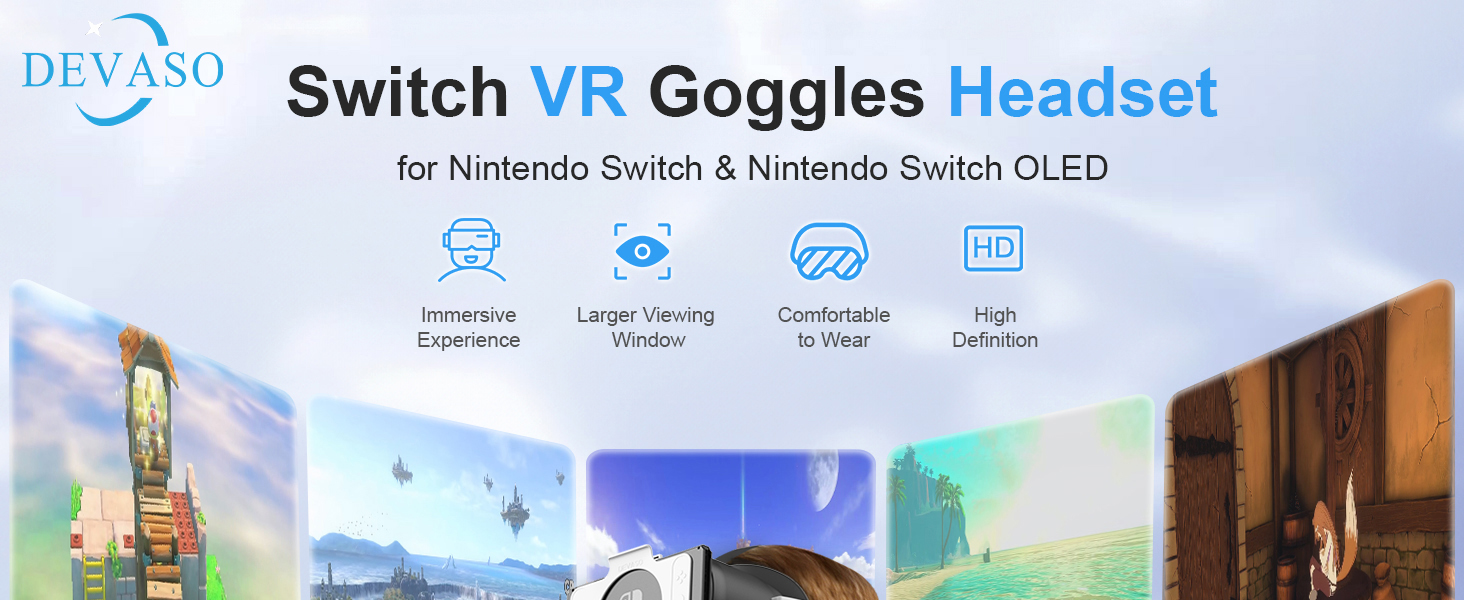 Upgraded VR Headset for Nintendo Switch