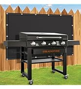 rumlick Heat Shield Mat for Behind Grill, Waterproof and Oil Proof Fireproof Deck Fence and Raili...