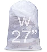 Meowoo Large Mesh Laundry Bag, 27×36inch Heavy Duty Mesh Laundry Bags Drawstring Lockable, Laundr...