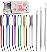 UOOU Yarn Needle,15PCS Bent Needle Tapestry Needle Set Wool Needles Large Eye Needles Sewing Need...