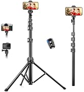 71" Tripod for iPhone, VICTIV Phone Tripod with Remote, Phone Tripod Stand for Travel, Compatible...