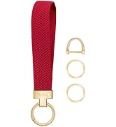 Fishent Stretchy Keychain, Woven Keychain Wristlet for Keys