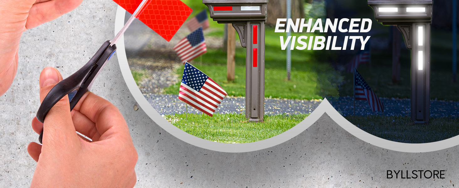 reflective stickers tape mailbox reflectors for helmet vinyl hard hat sticker car motorcycle