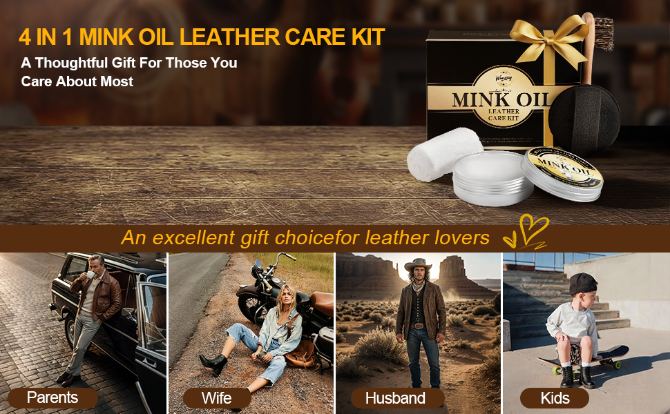 4-in-1Mink Oil Leather Conditioner Cleaner