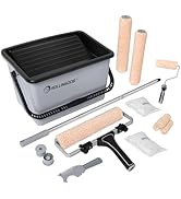 ROLLINGDOG 12 Inch Paint Roller Kit - Large Paint Bucket and Roller with Adjustable Roller Frame,...