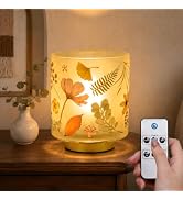 ULAROOM Battery Operated Small Lamp with Remote Control, Cordless Table Lamps with Timer, Portabl...