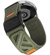 Magnetic Nylon Strap for Samsung Galaxy Watch 7/6/5/4/Active 2 40mm 44mm/Watch 6 Classic 43mm 47m...