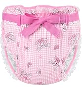 Littleforbig Silky Adult Ribbon Diaper Wrap Cover Washable Adjustable Reusable Waterproof - Bunni...