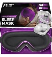 Peace&Quiet | PQ Sleep Mask for Side Sleepers - 3D Contoured Light Blocking Sleeping Mask for Wom...