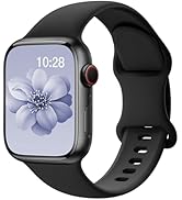 Sport Silicone Band Compatible with Apple Watch Bands 40mm 38mm 41mm 44mm 45mm 42mm 49mm Women Me...