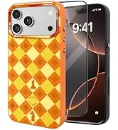 Vearstie for iPhone 17 Pro Max Case, Starry Sky Art Cover with Gold Foil Detailing, Raised Respon...