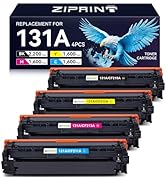 ZIPRINT 131A Toner Cartridge 4 Pack Compatible for HP 131X 131 CF210A CF211A CF212A CF213A Black ...