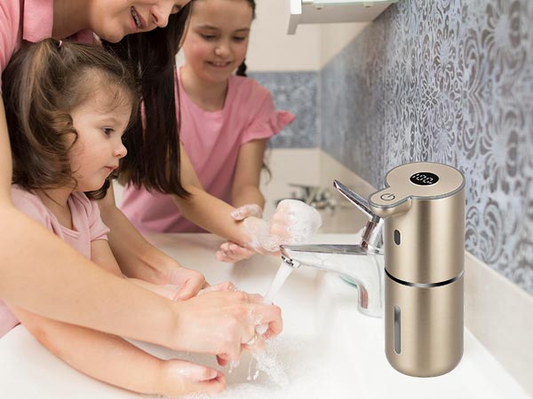 The automatic soap dispenser touchless is designed for versatility