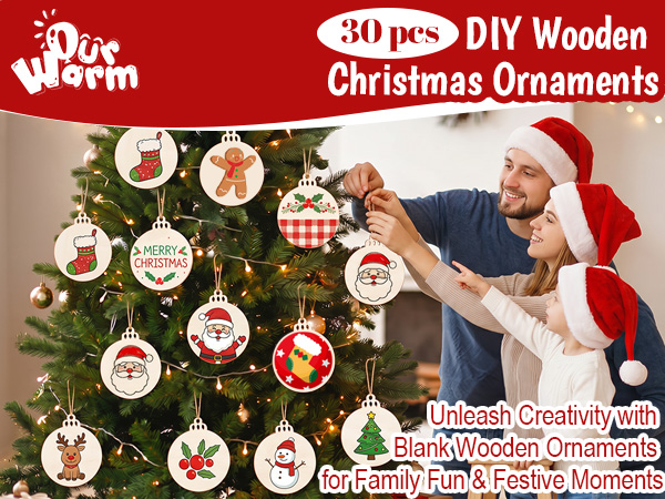 wooden ornaments for crafts