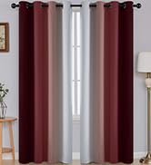 Red curtains