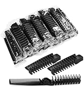 Foldable Combs in Bulk Individually Wrapped, Travel Pocket Hair Comb, Folding Hair Brush Double H...