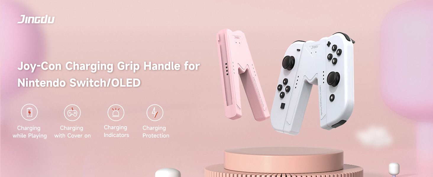 joy con charging grip for nintendo switch ns or oled model