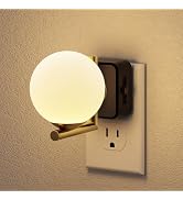 JandCase LED Night Light, 3000K Warm Night Lights Plug into Wall, 0-100LM Dimmable Night Lights w...