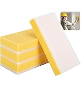 RUBII 4 Pcs Drywall Wet Sanding Sponge, 9 Inch Washable Double Sided Drywall Finishing Sponge, Re...