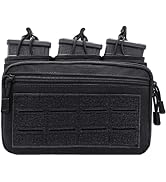 Tactical Triple Magazine Pouch,Molle Utility Tool Pouch with M4/M16 Enthusiast Large Capacity Uti...