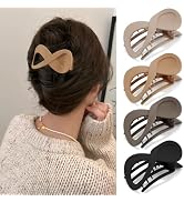 Atoden Flat Hair Clips for Women 4Pcs French Concord Hair Clips for Thin Hair 3.4'' Lay Down Flat...