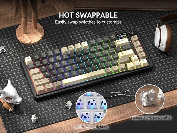 hot swappable mechanical keyboard