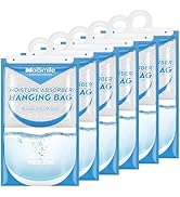Hanging Moisture Absorbers 6 Pack Net Wt. 17.5oz/Pack, Fragrance Free Closet Dehumidifier Bags, O...
