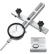 HDLNKAK Table Saw Dial Indicator Gauge, 0-1"/0.001" Dial Indicator, Table Saw Alignment Gauge Sui...
