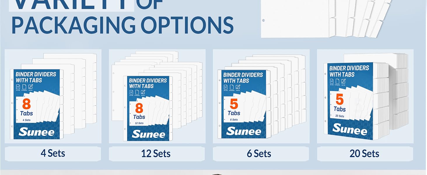 binder dividers