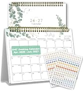Small Desk Calendar 2026-2027 - Standing 2026 Desk Calendar, MAY.2026 to JUN.2027, 8" x 6", Month...