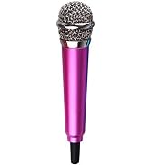 Galepromot Rose Red Mini Singing Mic Equipment 3.5mm Mini Condenser Microphone Phone Karaoke Mic ...