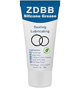 ZDBB Silicone Grease tube for sealing and lubricating. Eco-friendly product for faucets, water filters, O-rings, valves, and pool pumps. Temperature range -40°F to 428°F. Net weight 1 oz.