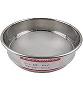 LABALPHA 200 Mesh Lab Sieves, 200 Mesh Test Sieve, 8'' Diameter, 304 Stainless Steel Wire Cloth (...