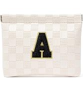 HIGH FIT Leather Pocket Cosmetic Bag for Purse,Initial Makeup Bag Lipstick Cosmetic Accessories O...