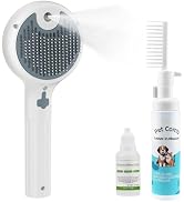 ATESON Cat Steam Brush for Shedding & Grooming, Self Cleaning Pet Grooming Brush with Spray Mist,...