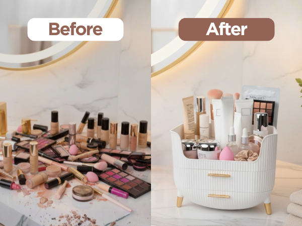 After organizing your cosmetics