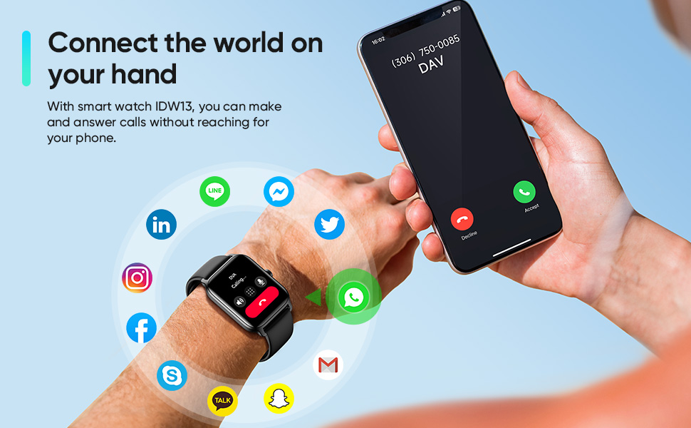 Fitpolo Smart Watch for men