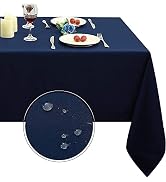 Obstal Rectangle Table Cloth, Oil-Proof Spill-Proof and Water Resistance Microfiber Tablecloth, D...